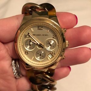 Michael Kors tortoise watch
